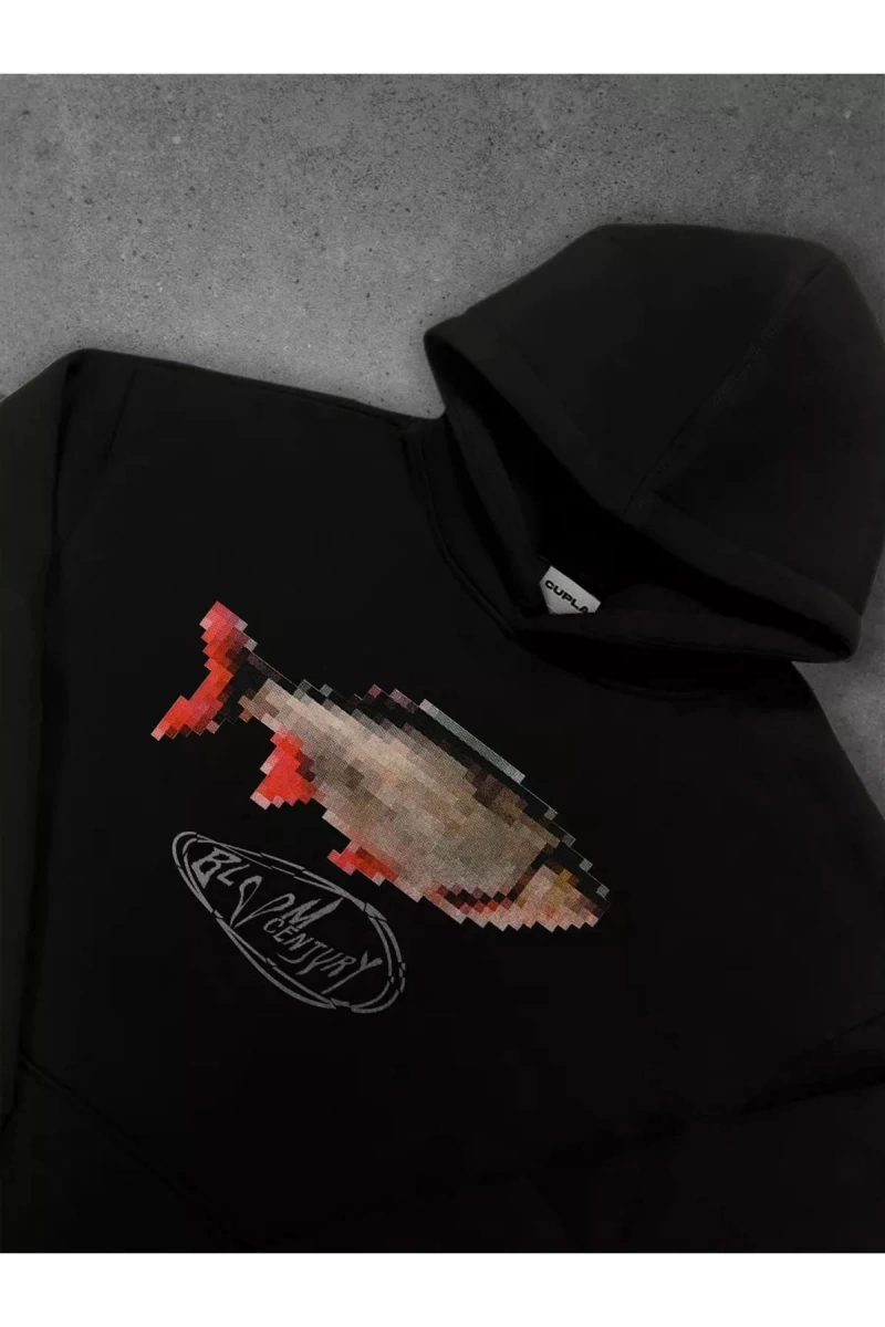 Cupla Unisex Pixel Fish Sweatshirt