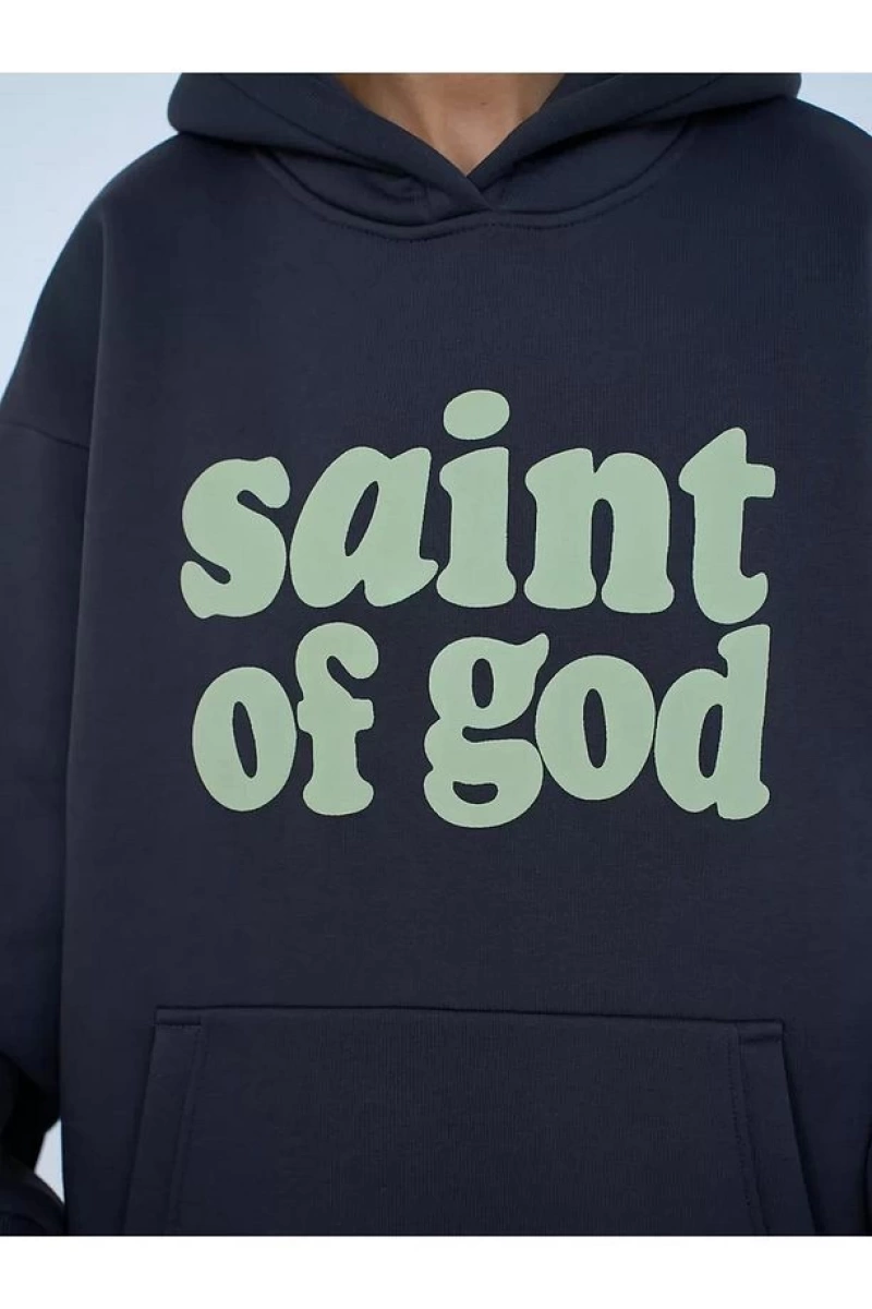 Cupla Unisex Saint of God Sweatshirt Gri