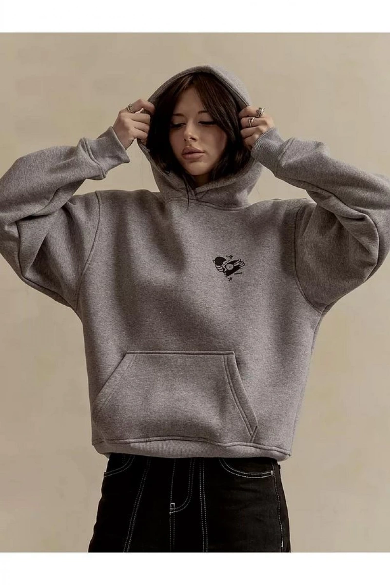 Cupla Unisex What a Time To Be Outside Sweatshirt Gri