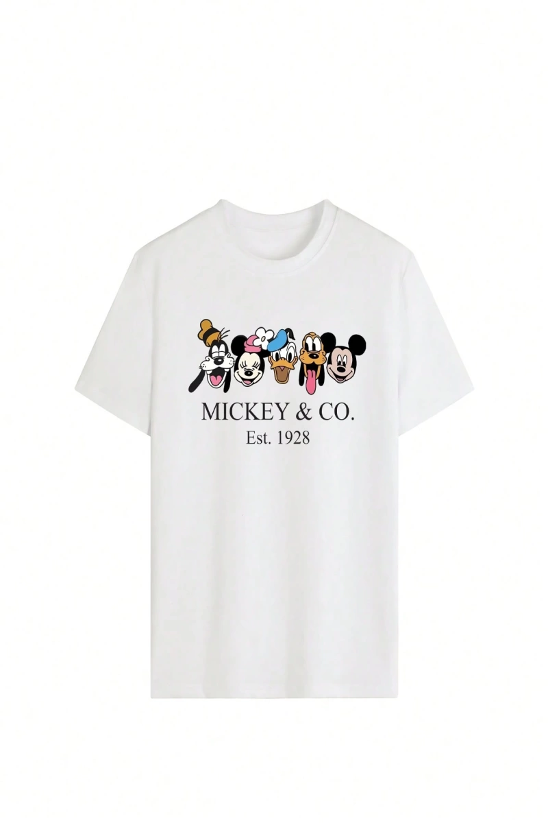 DAZY Floral & Slogan Grafikli Omuzdan Askılı Tişört MUTLU BİR İSTİRİDYE GİBİ ANILAR YARATIN