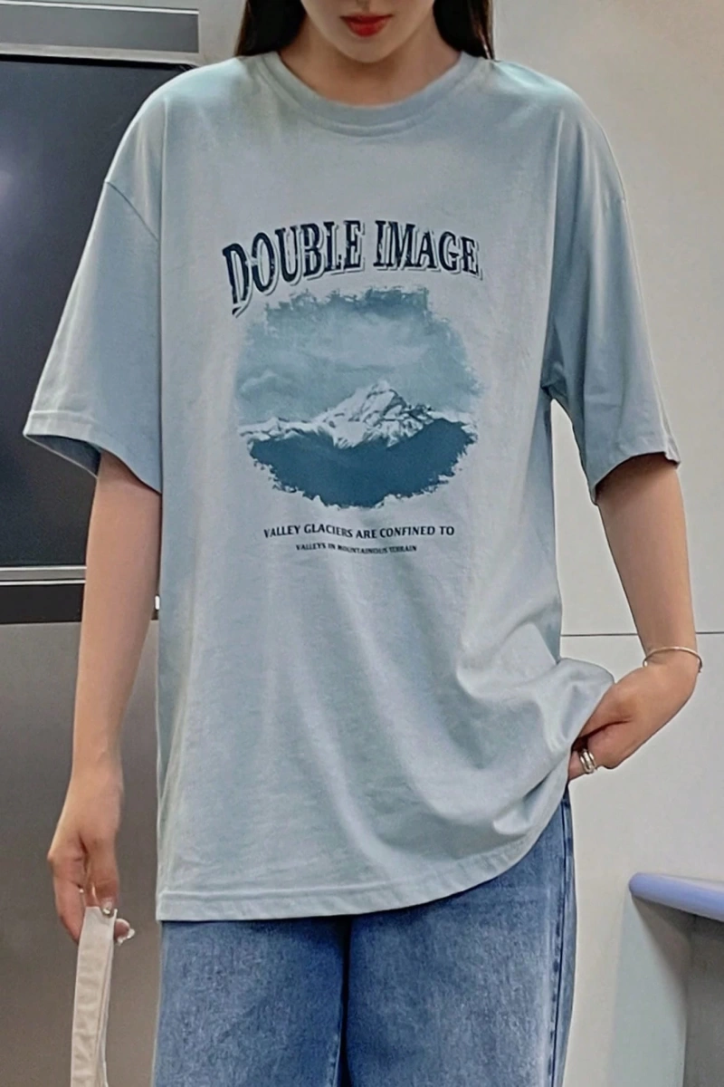 DAZY Harfli Grafik Büyük Boy Tişört