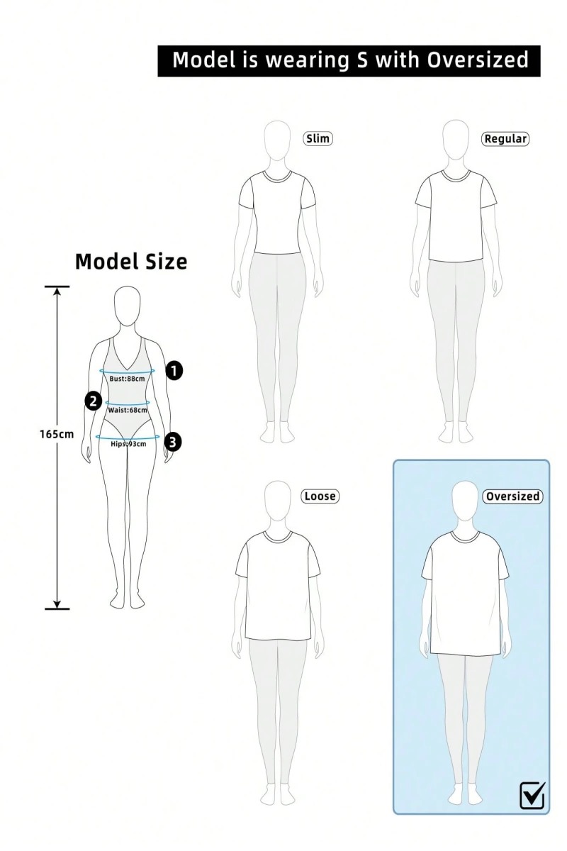 DAZY Harfli Grafik Yuvarlak Yaka Tişört Yaz