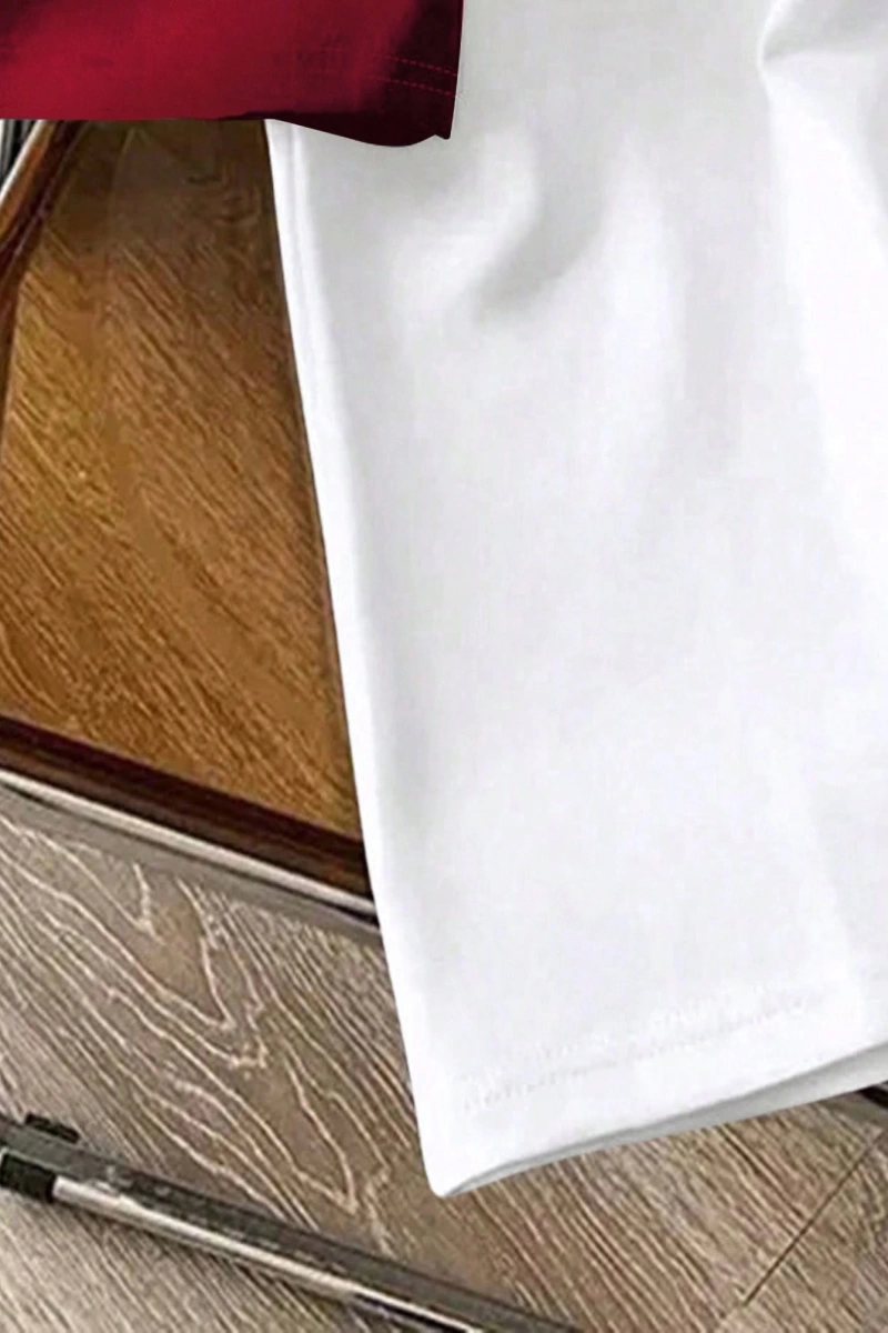 DAZY Kadın Mektup Baskılı Yuvarlak Yaka Kısa Kollu Rahat Bol Tişört