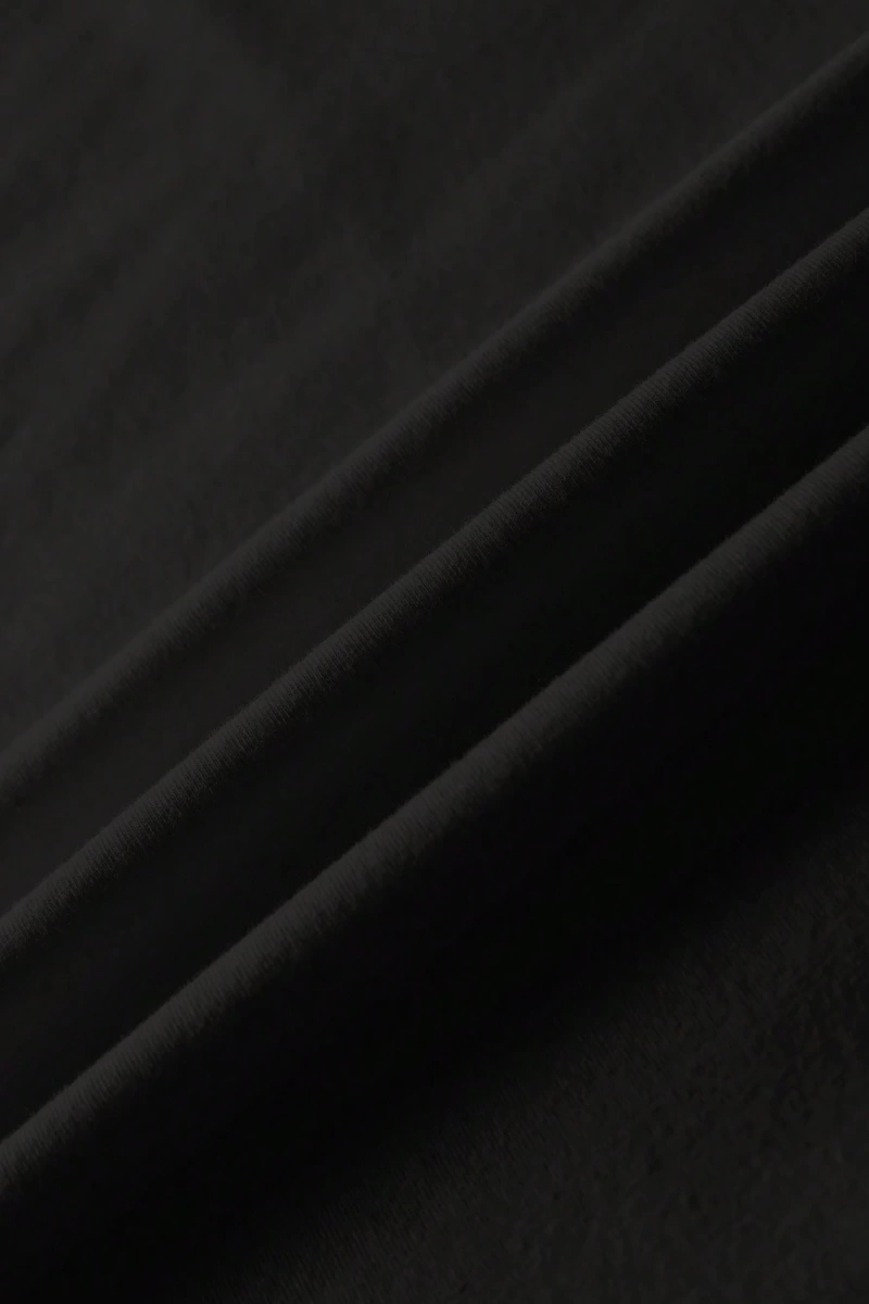 DAZY Kadın Mürekkep Yıldızlı Baskılı Yuvarlak Yaka Düşük Omuzlu Tişört