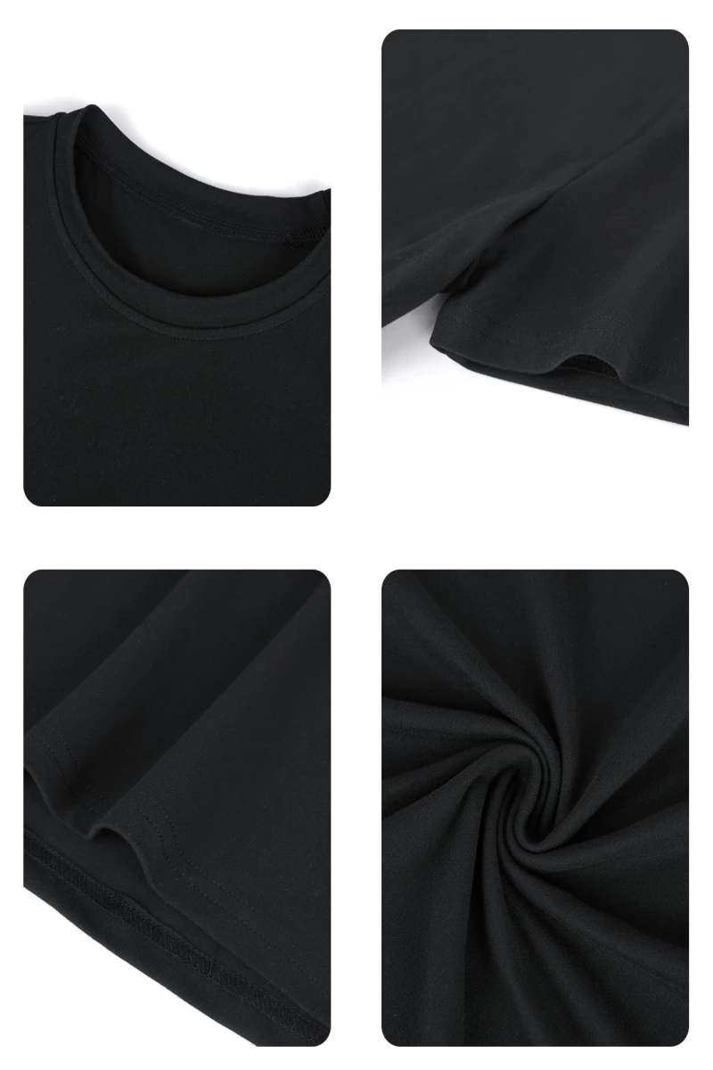 DAZY Kadın Yuvarlak Yaka Grafik Baskılı Tişört, Minimalist Moda Günlük Giyim