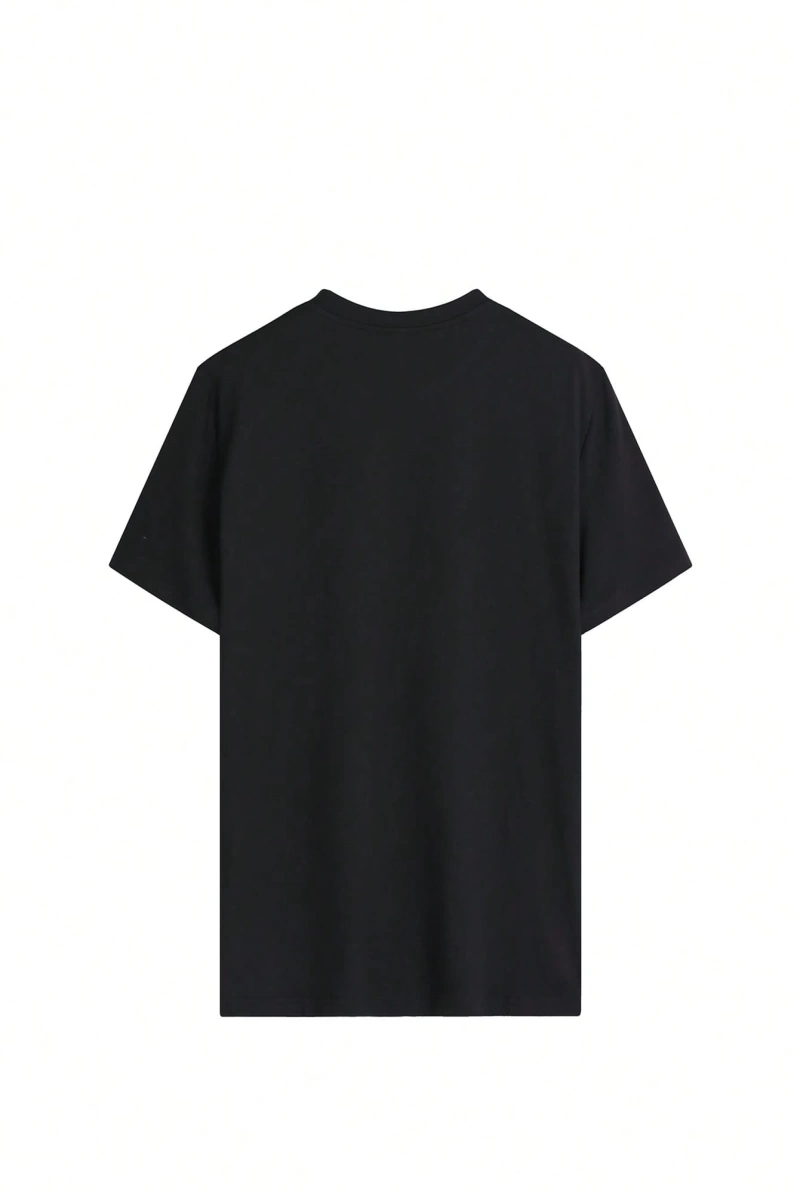 DAZY Kadın Yuvarlak Yaka Grafik Baskılı Tişört, Minimalist Moda Günlük Giyim