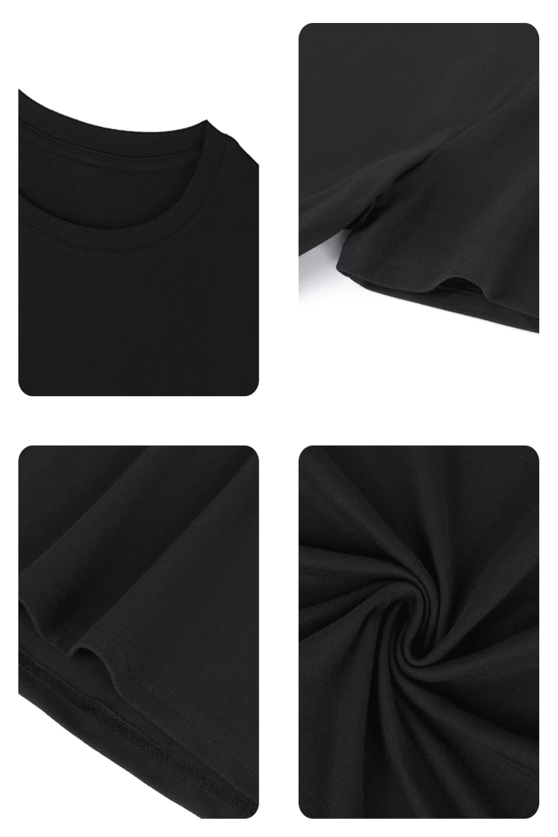 DAZY Kadın Yuvarlak Yaka İşlemeli Kontrast Renkli Kalp Minimalist Grafik Tişört