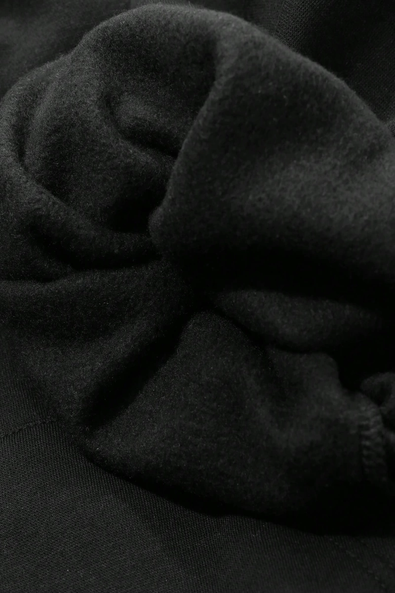 Dazy-Less 1 Adet Kadın Düz Renk İşlemeli Harf Polar Kapşonlu Sweatshirt Sweatshirt Model 5154