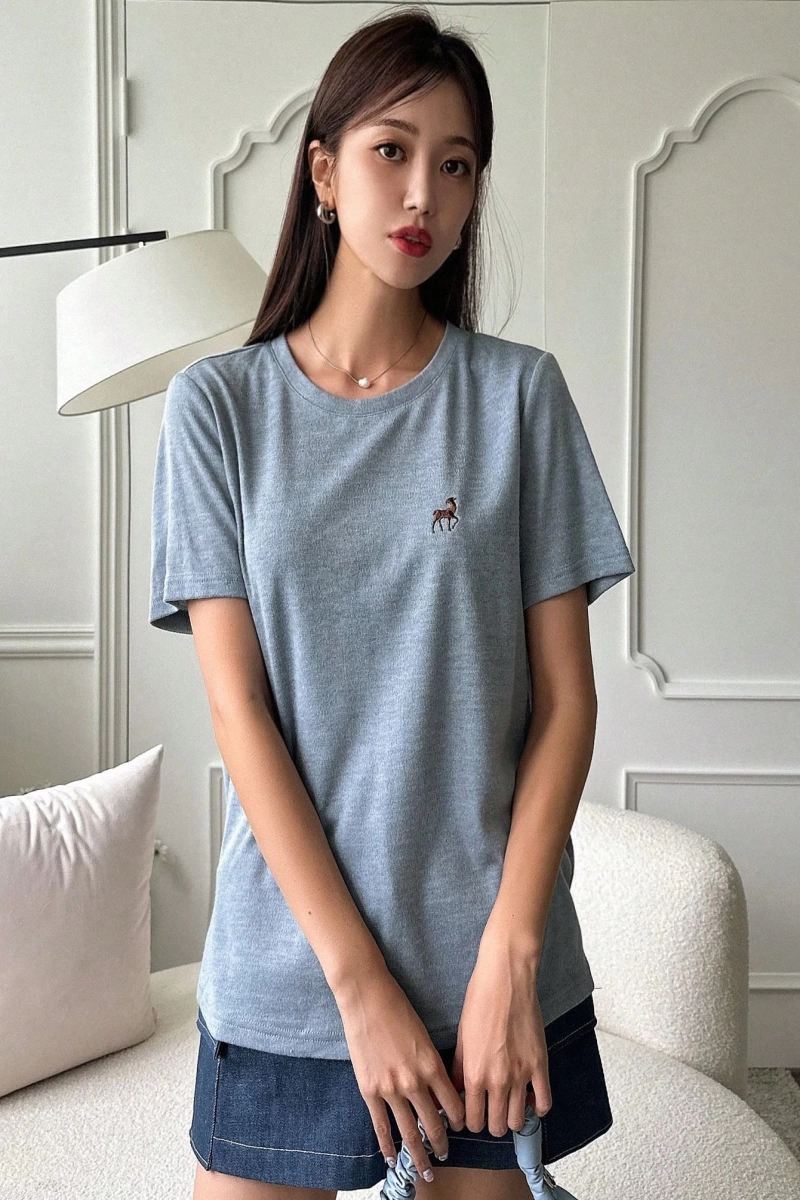 DAZY Nakış Detaylı Tişört