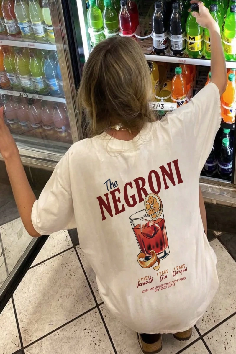 DAZY TOM AND JERRY X DAZY Bol Kesim Yuvarlak Yaka Mektup Baskılı Uzun Günlük Kadın Tişörtü
