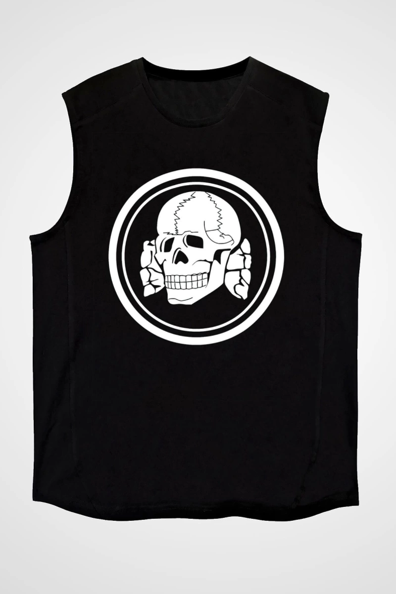 Death In June Siyah Kolsuz Tişört T-shirt