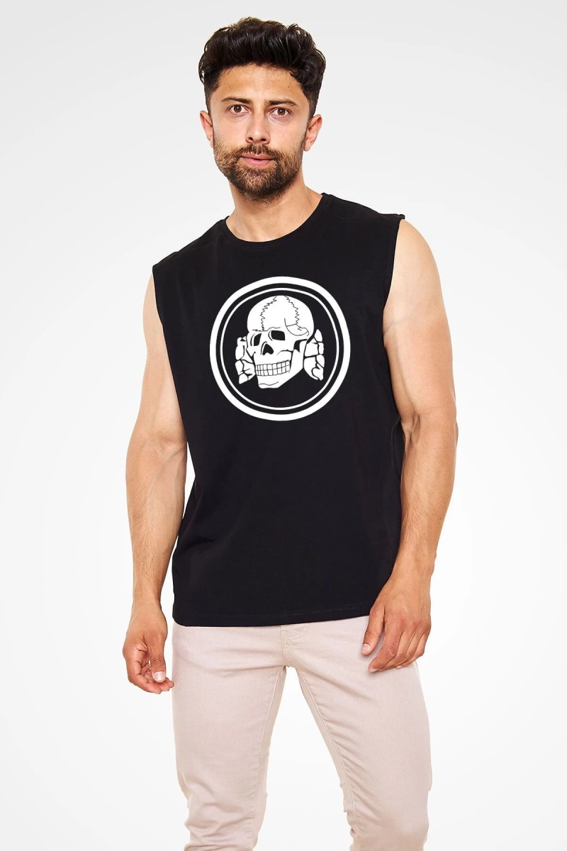 Death In June Siyah Kolsuz Tişört T-shirt