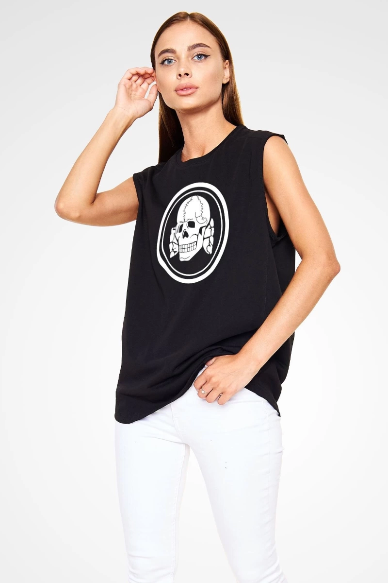 Death In June Siyah Kolsuz Tişört T-shirt