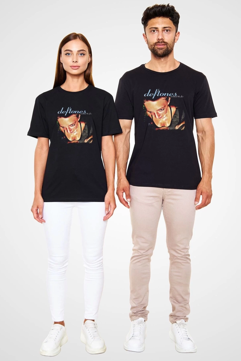 Deftones Baskılı Unisex Siyah Tişört