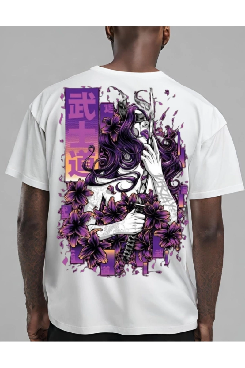derzay  sırt baskılı oversize t-shırt