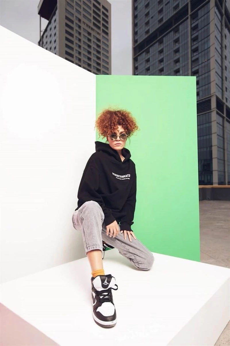 Disintegration Unisex Siyah Sweatshirt Siyah
