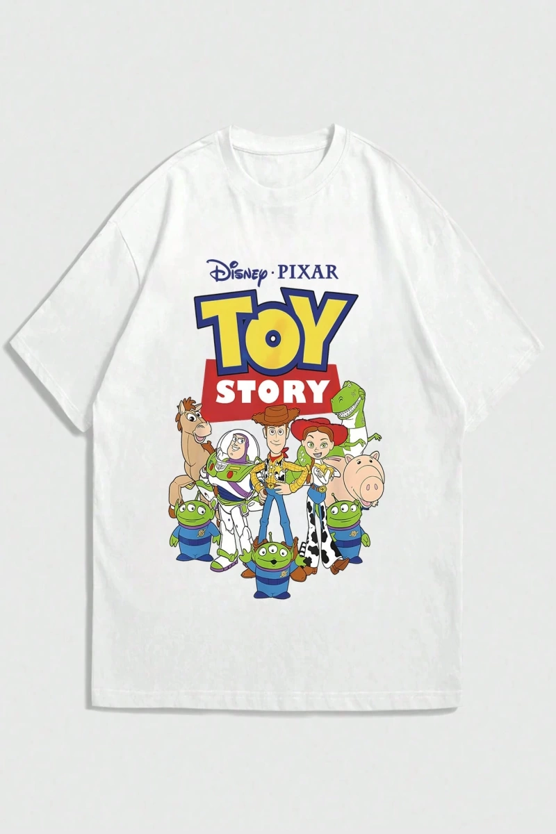 Disney Disney Monsters University Collab Erkek Günlük Karikatür Baskılı Kısa Kollu Tişört, Ya