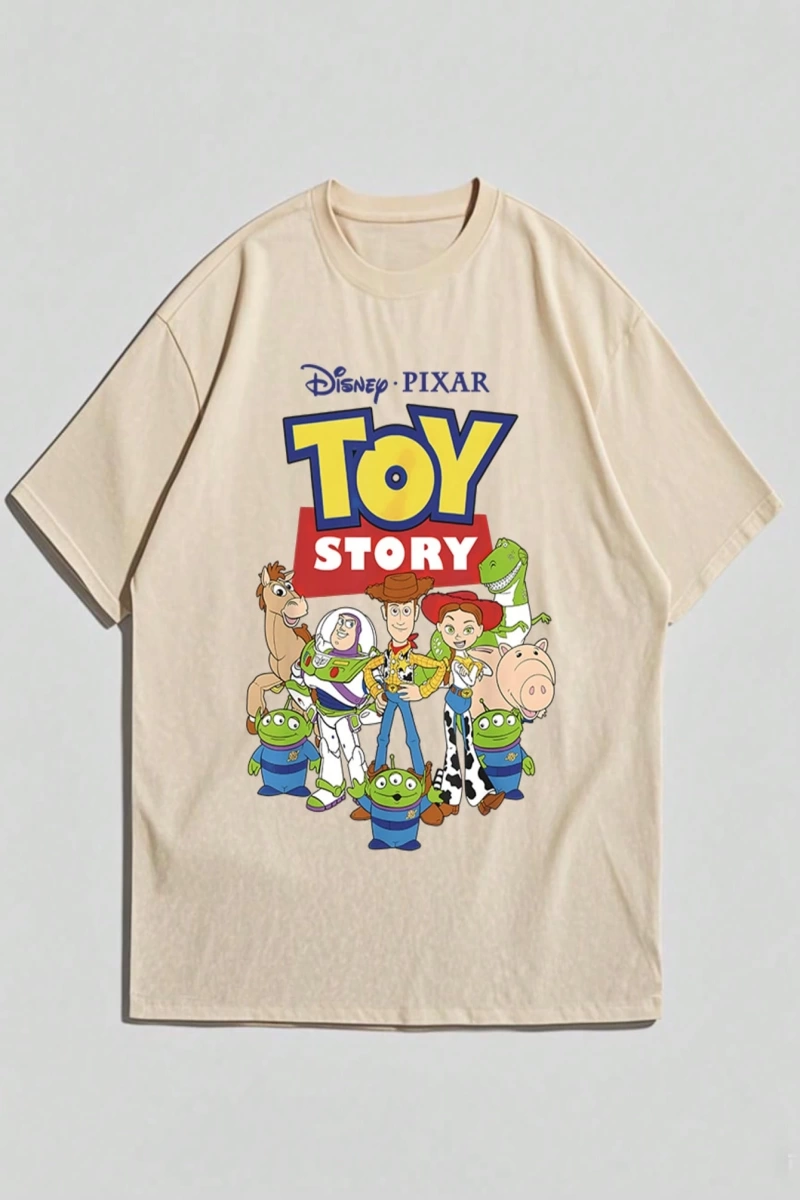 Disney Disney Monsters University Collab Erkek Günlük Karikatür Baskılı Kısa Kollu Tişört, Ya