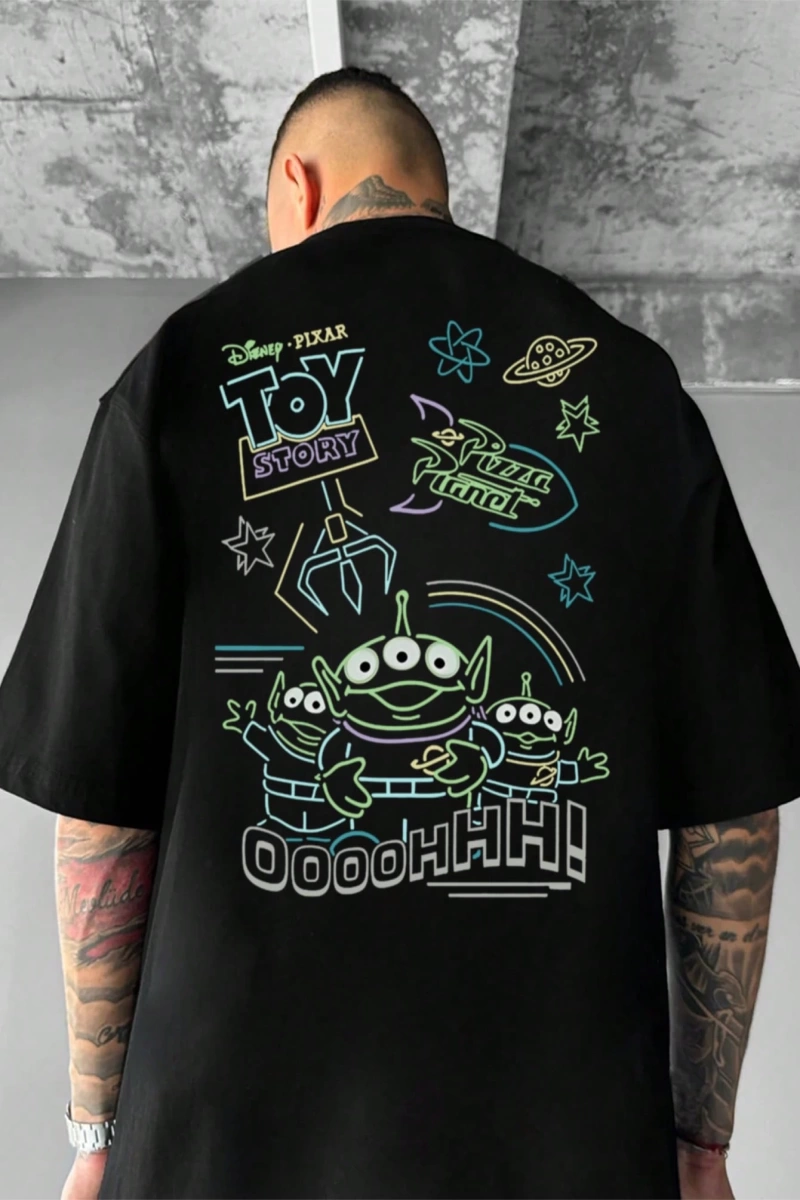 Disney Disney X Marvel Casual Erkek Karikatür Baskılı Kısa Kollu Tişört, Yaz