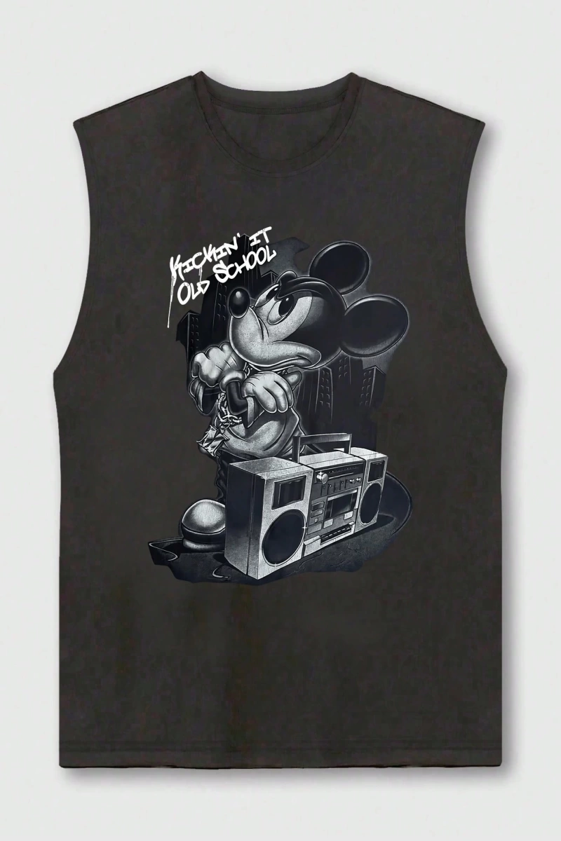 Disney Disney X Marvel Casual Erkek Karikatür Baskılı Kısa Kollu Tişört, Yaz
