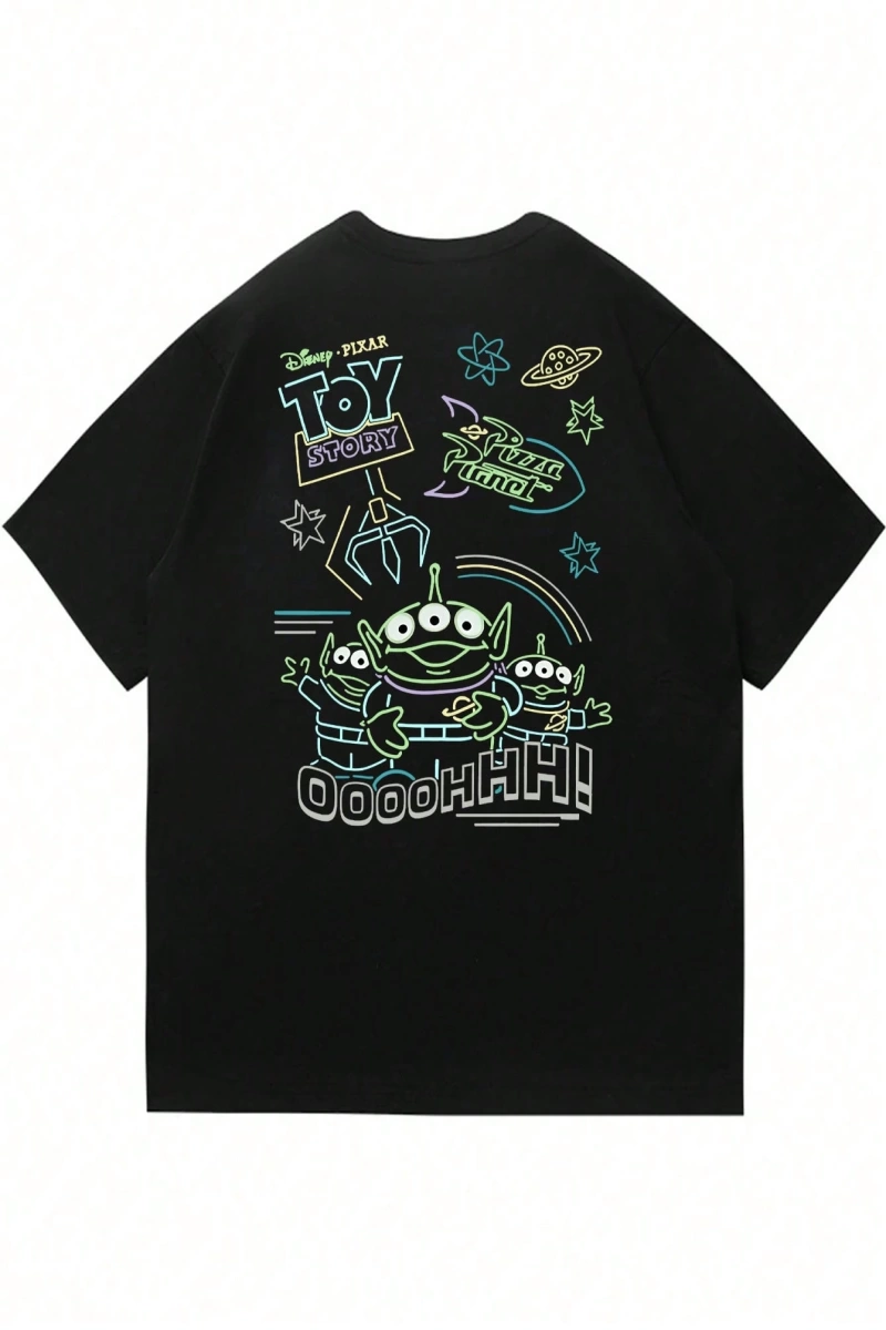Disney Disney X Marvel Casual Erkek Karikatür Baskılı Kısa Kollu Tişört, Yaz