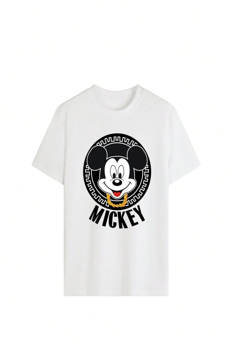 Disney Kadın Yaz Rahat Basit Sevimli Disney Karikatür Mickey Mouse Ba