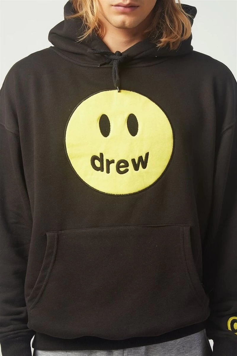 Drew Oversıze Sweatshirt Hoodie Siyah Siyah