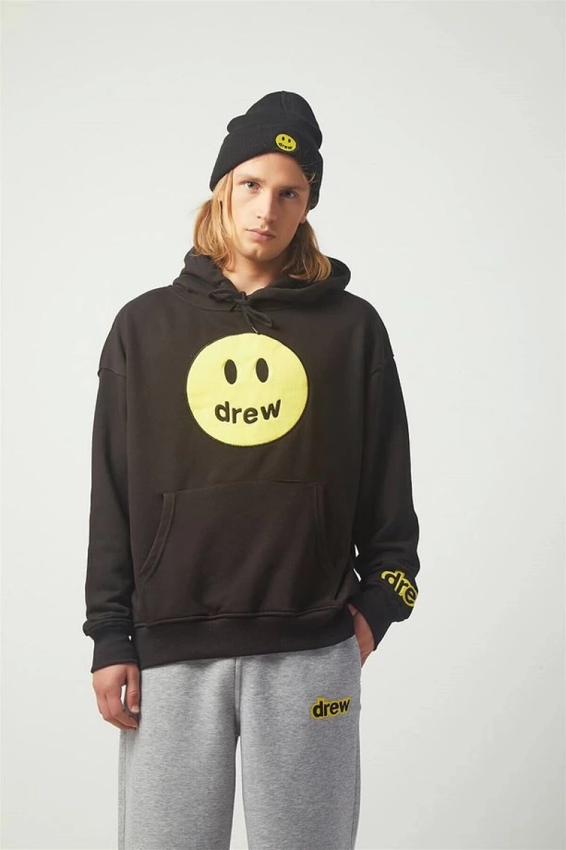 Drew Oversıze Sweatshirt Hoodie Siyah Siyah
