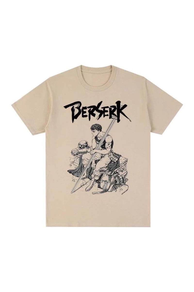 Ekru Anime Berserk - Guts T-shirt Et1855
