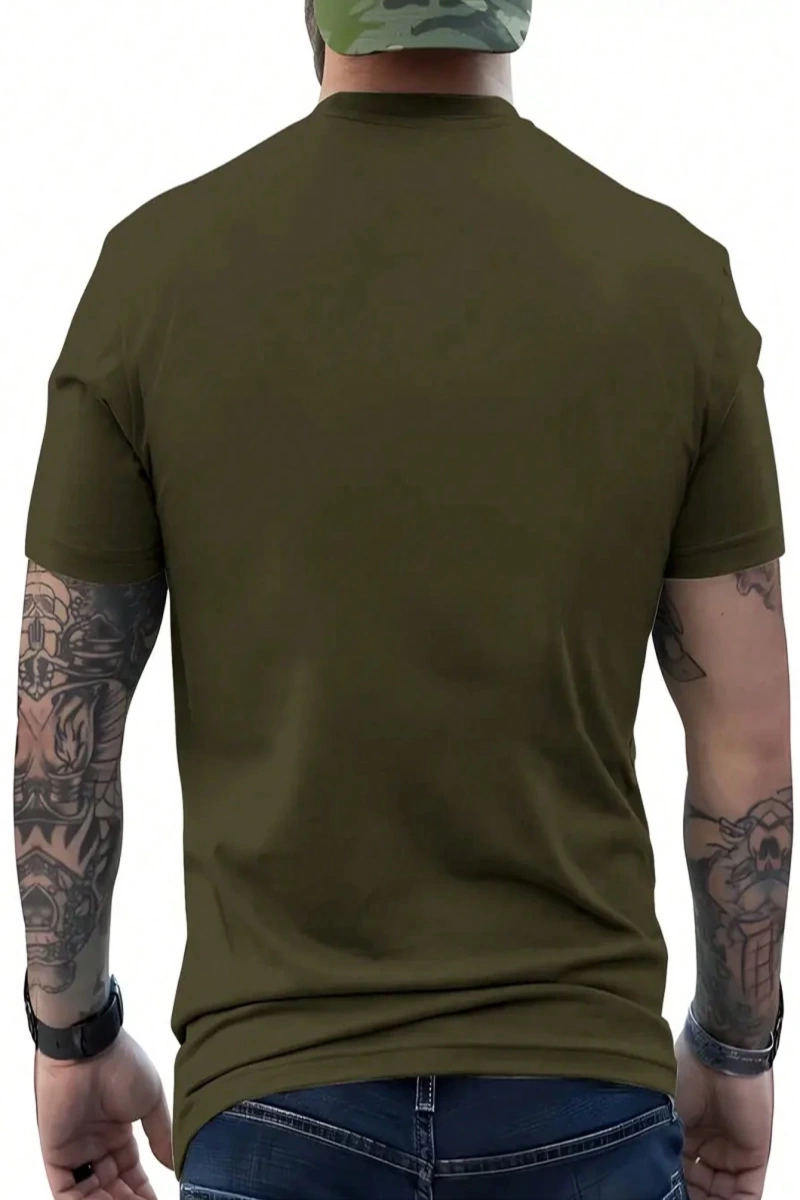 Erkek 3D Grafik Tişört, Rahat Polyester Yuvarlak Yaka Tişört, Makinede Yıkanabilir