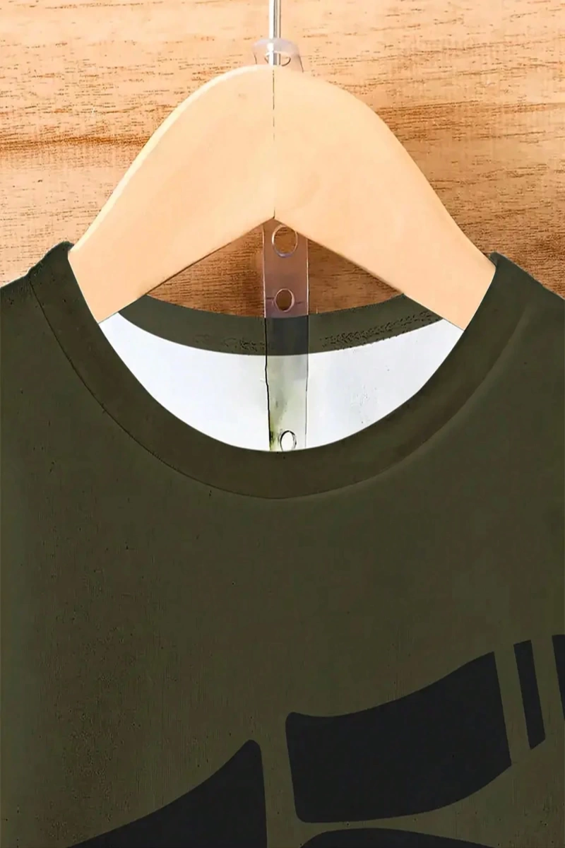 Erkek 3D Grafik Tişört, Rahat Polyester Yuvarlak Yaka Tişört, Makinede Yıkanabilir