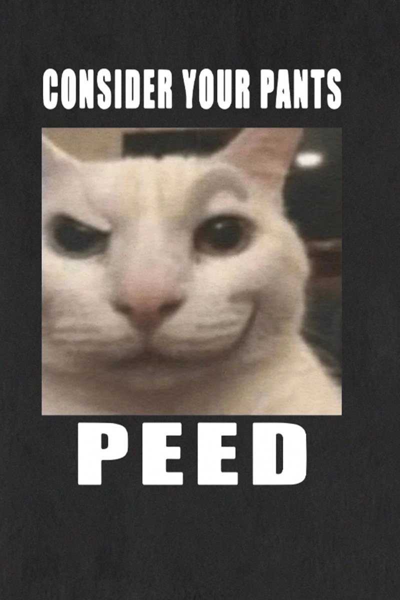 Erkek Adalet Sloganı Şehrin Bana İhtiyacı Var Kedi Grafik Baskılı Yuvarlak
