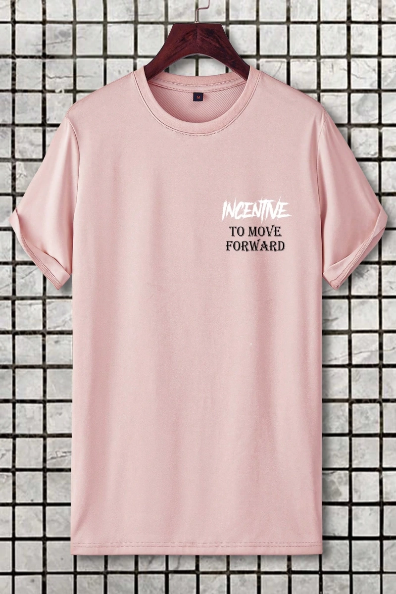 Erkek Astronot Ve Slogan Grafik Tişört