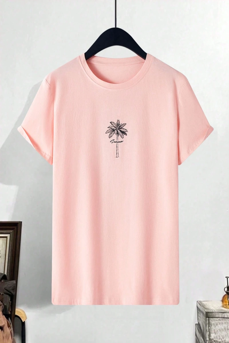 Erkek Basit Moda Kısa Kollu Tişört, Yaz Grafik Tişörtler Erkekler İçin Uy