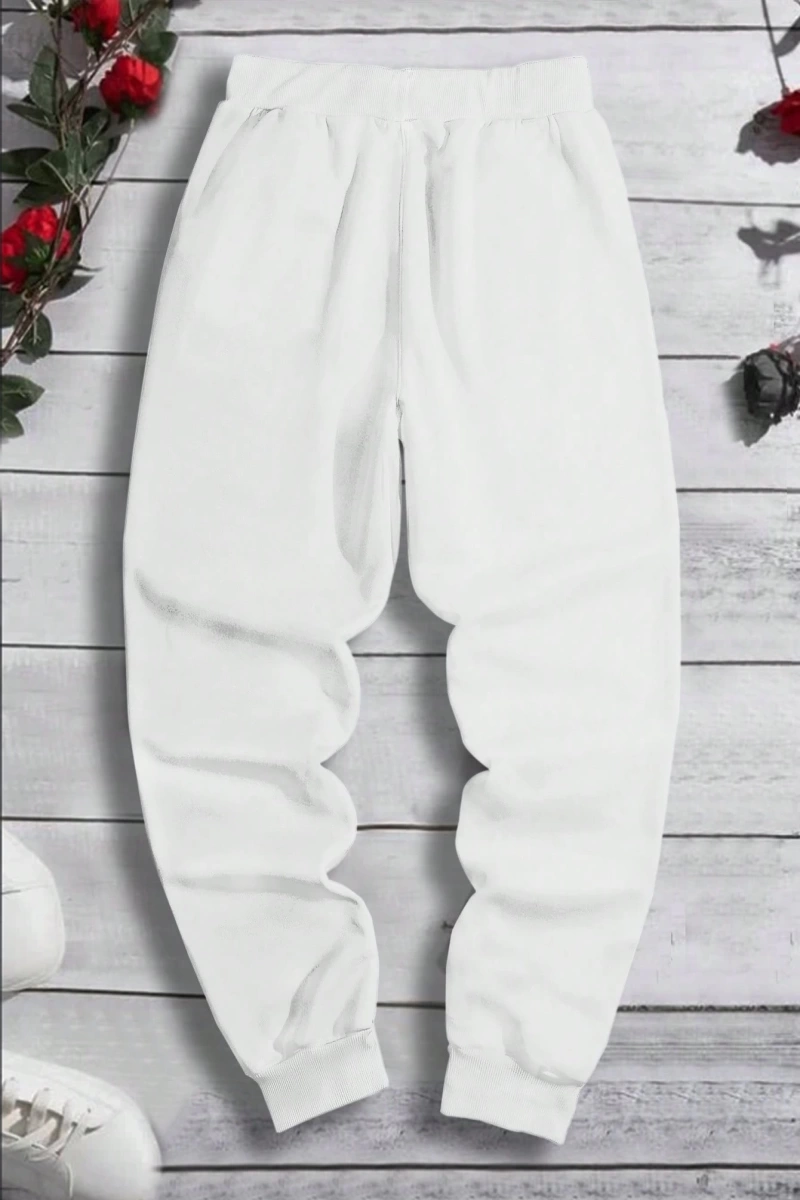 Erkek Bol Bağcıklı Jogger Pantolon Japon Karakterleri ve Ejderha Desenli