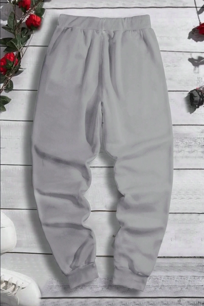Erkek Bol Bağcıklı Jogger Pantolon Japon Karakterleri ve Ejderha Desenli