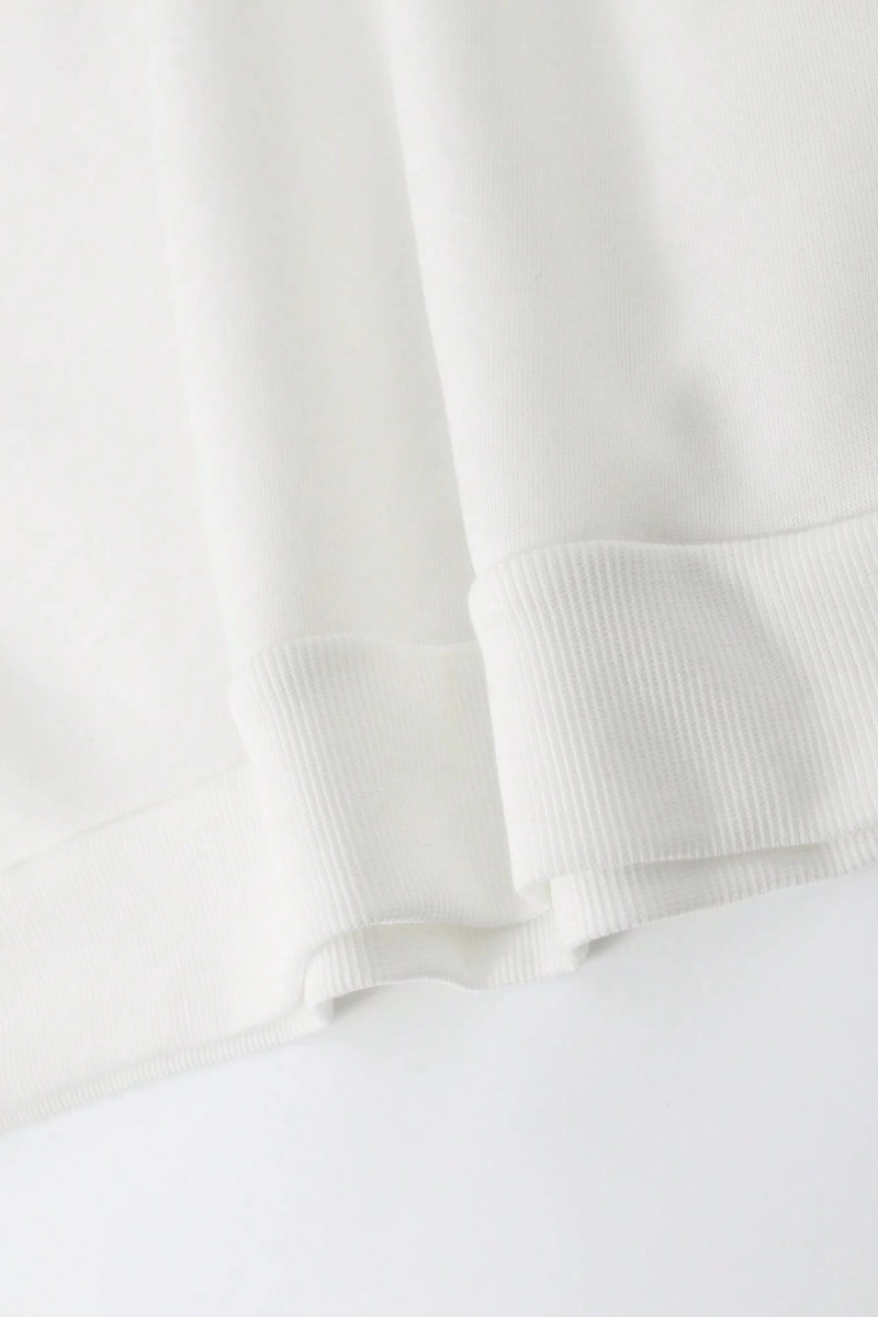 Erkek Bol Kesim Çiçek Baskılı Termal Astarlı Sweatshirt