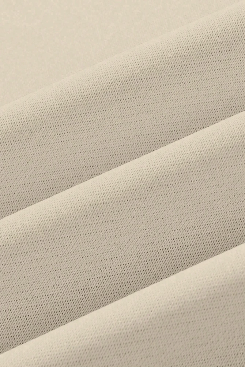 Erkek Bol Kesim Geometrik Baskılı Yuvarlak Yaka Günlük Sweatshirt, İlkbahar ve Sonbahar