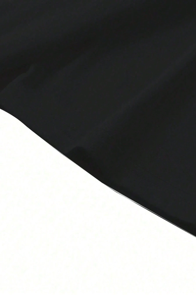 Erkek Boston Casual Minimalist İngilizce Metin Grafik Bol Kesim Kısa Kollu Tişört, Seyahat İç