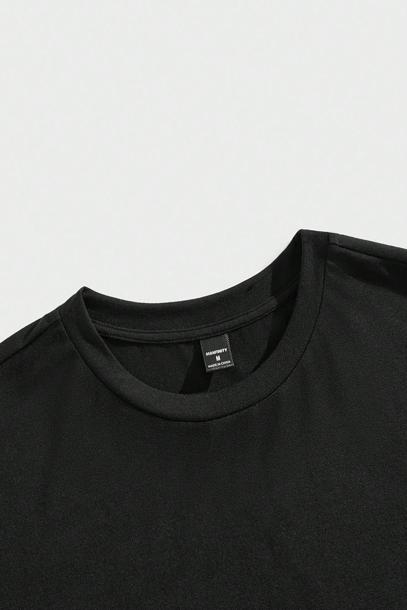 Erkek Büyük Beden Slim Fit Kısa Kollu Yuvarlak Yaka Tişört, Şık ve Rahat, Yaz