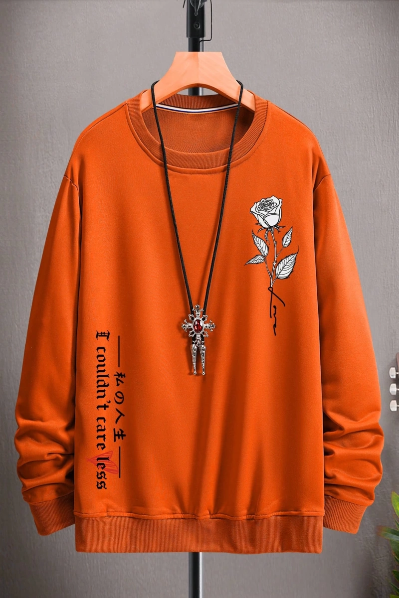 Erkek Düz Renk Düşük Omuz Bol Kesim Kapşonlu Sweatshirt Bağcıklı