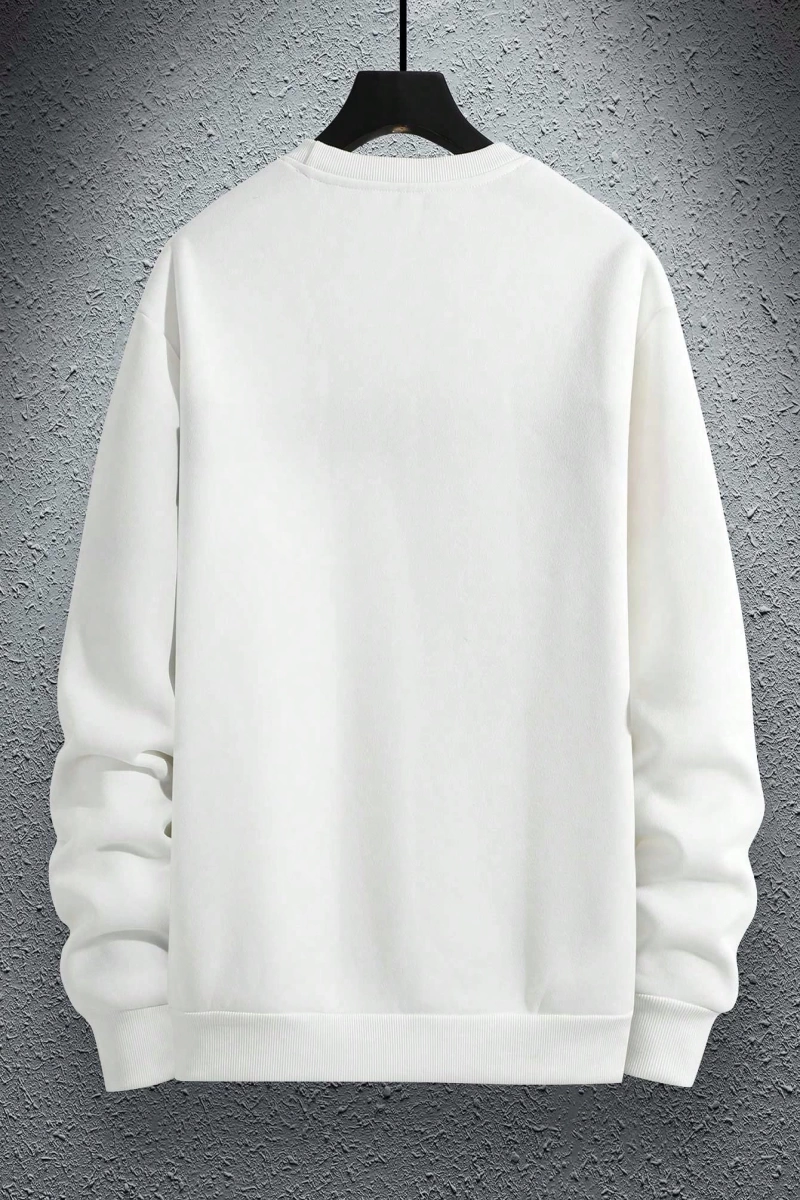 Erkek Düz Renk Düşük Omuz Bol Kesim Kapşonlu Sweatshirt Bağcıklı