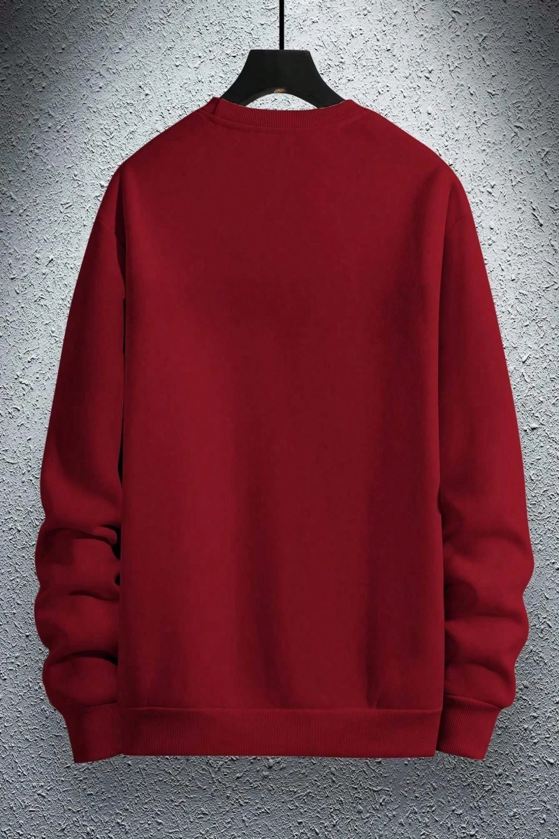 Erkek Düz Renk Düşük Omuz Bol Kesim Kapşonlu Sweatshirt Bağcıklı