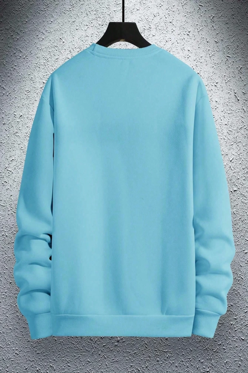 Erkek Düz Renk Düşük Omuz Bol Kesim Kapşonlu Sweatshirt Bağcıklı