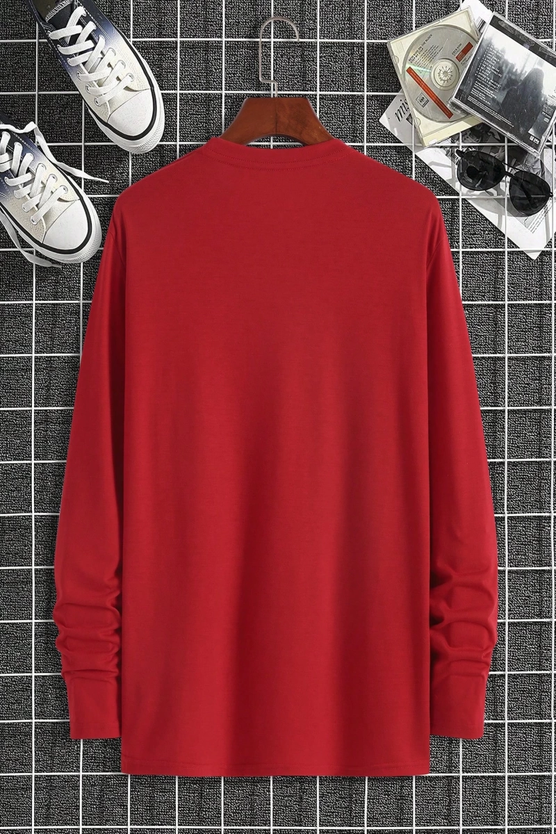 Erkek Düz Renk Düşük Omuz Bol Kesim Kapşonlu Sweatshirt Bağcıklı