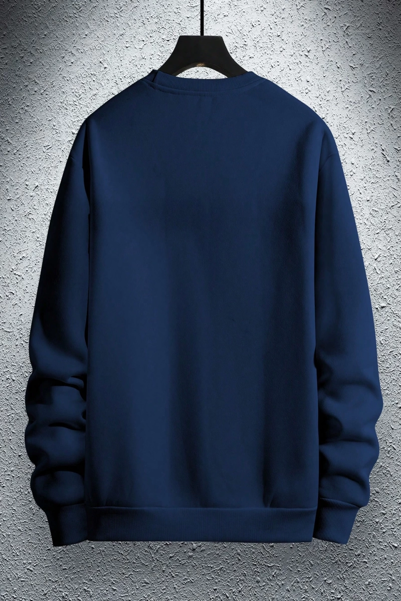 Erkek Düz Renk Düşük Omuz Bol Kesim Kapşonlu Sweatshirt Bağcıklı