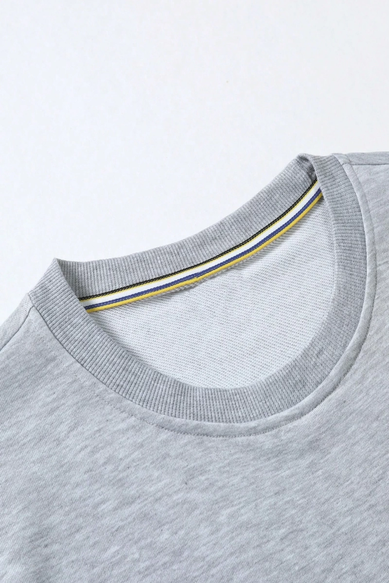 Erkek Düz Renk Düşük Omuz Bol Kesim Kapşonlu Sweatshirt Bağcıklı