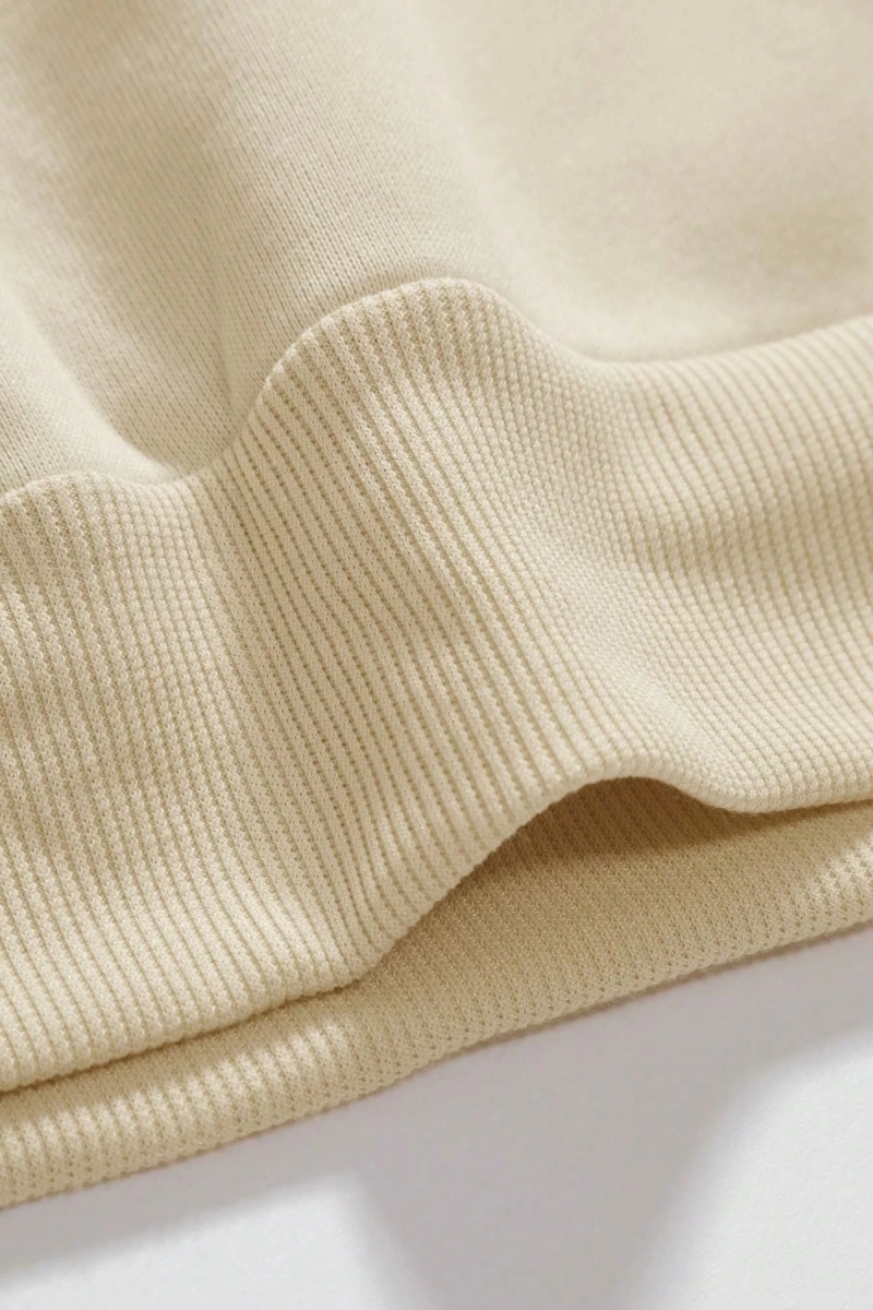 Erkek Düz Renk Düşük Omuz Bol Kesim Kapşonlu Sweatshirt Bağcıklı