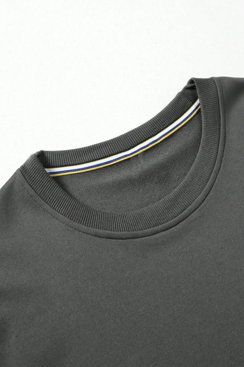 Erkek Düz Renk Düşük Omuz Bol Kesim Kapşonlu Sweatshirt Bağcıklı