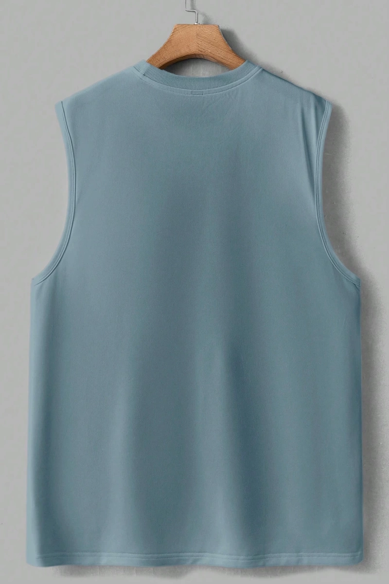 Erkek Düz Renk Günlük Geniş Askılı Tank Top